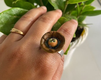 Miniature Panipuri Ring -Miniature Food Jewelry, Food Rings, Food Jewelry,Best Indian Street Food