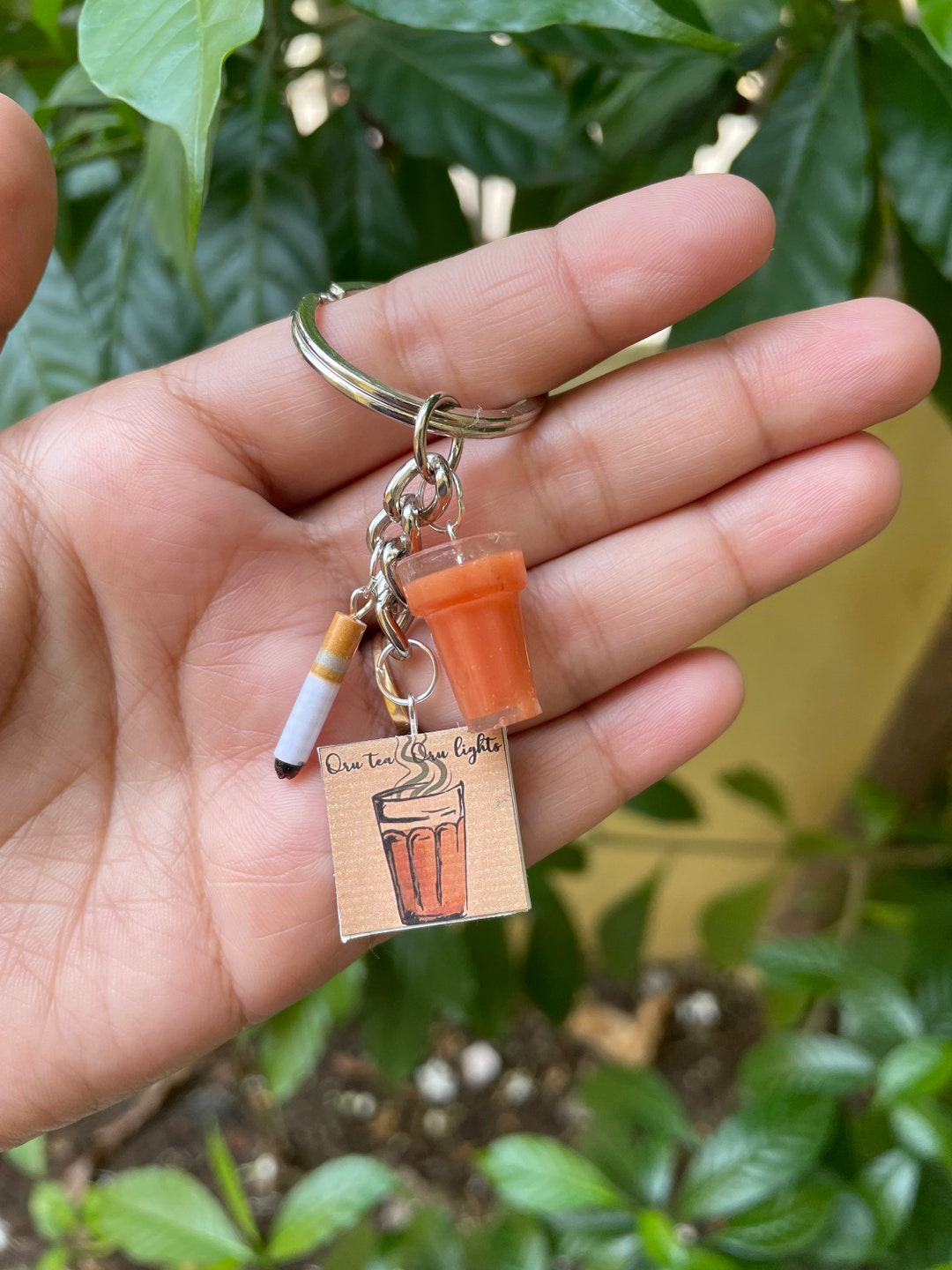 Miniature Chai Sutta Keychain, Indian Food Miniature, Dollhouse Food Etsy