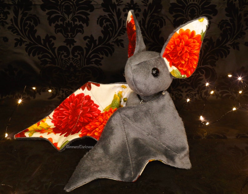Fall Floral Bat Plush / Bat Plushie | Etsy