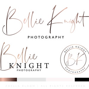 Photography Logo, Branding Kit, Watermark for Photography, Boutique Logo, Website Logo, Makeup Artist, Business Logo Package