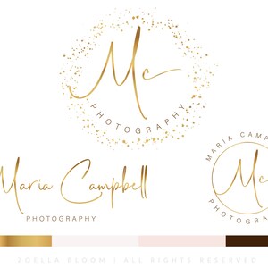 Gold Photography Logo,Logo Design,Branding Kit,Watermark, Business Packages,Website Logo, Elegant Logo, Boutique Logo, Photographer, Realtor