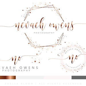 Photography Logo Design,Branding Kit, Watermark, Business Logo, Packages, Website Logo, Boutique Shop Branding, Photographer, Bronze Logo
