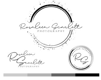 Photography Logo Branding Kit, Branding Premade, Watermark, Modern &Website Logo,Blogger,Business Stamp,Feminine Branding,