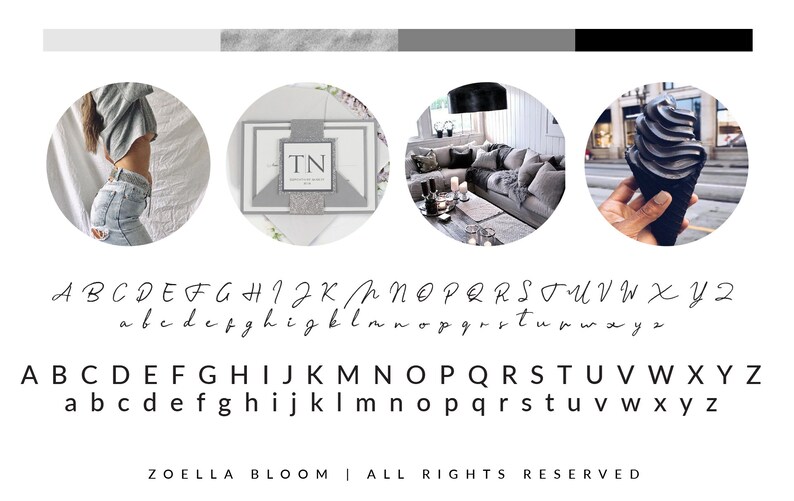 Virtual Assistant Lettering Virtual Assistant Logo, Branding Premade Package, Modern Logo, Floral ...