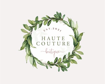 succulent business logo Succulents Logo Plants Shopify Home Decor Organic Photography Boho Hippie  Simple Minimalistic Watercolor Yoga Clothing Jewelry Boutique Blog
