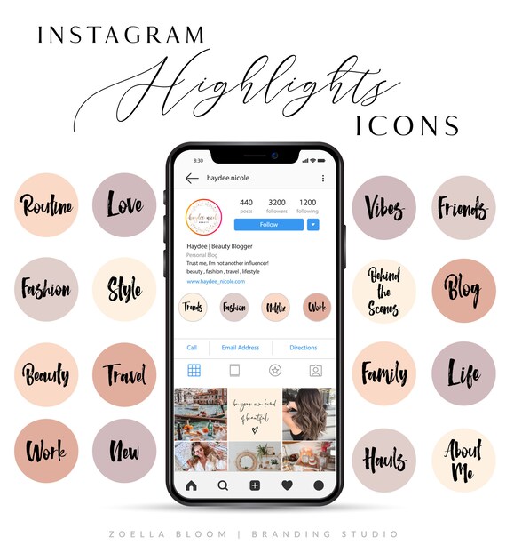 100 Instagram Story Highlight Icons Instagram Colored | Etsy