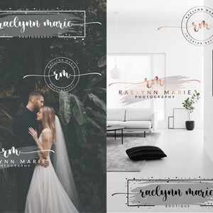 Watermark Logo, Rose Gold Photography Logo, Signature Logo, Beauty Logo