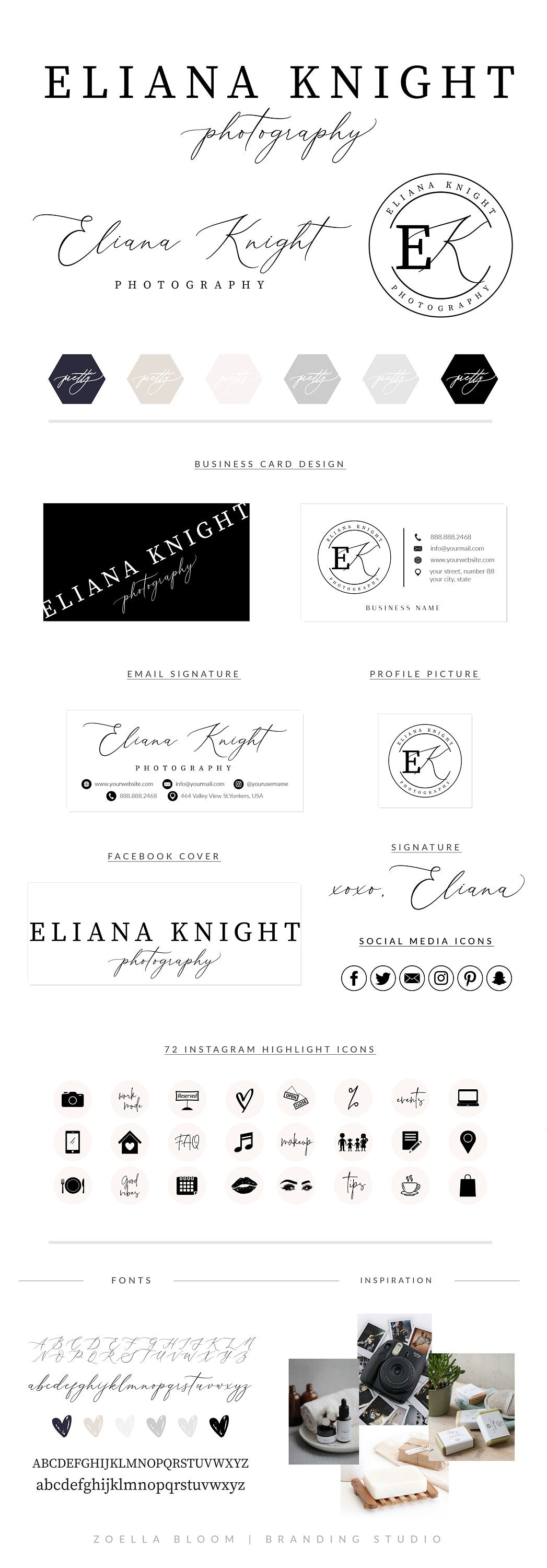 Script Ca Watermark Calligraphy Script Watermark Logo, Black White, Photography Boutique ...