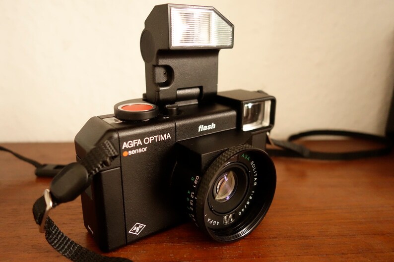 Super sch\u00f6ne Vintage Kamera Compact Viewfinder Camera Agfa Optima Sensor Flash