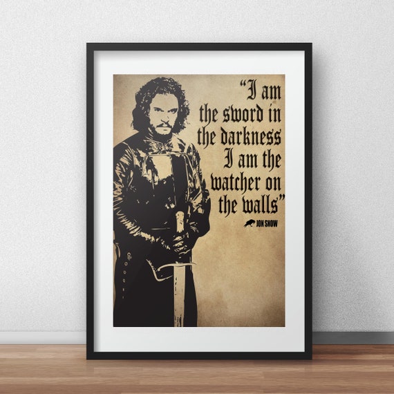 Home Garden Game Of Thrones Quotes Tv Series Show Poster Print