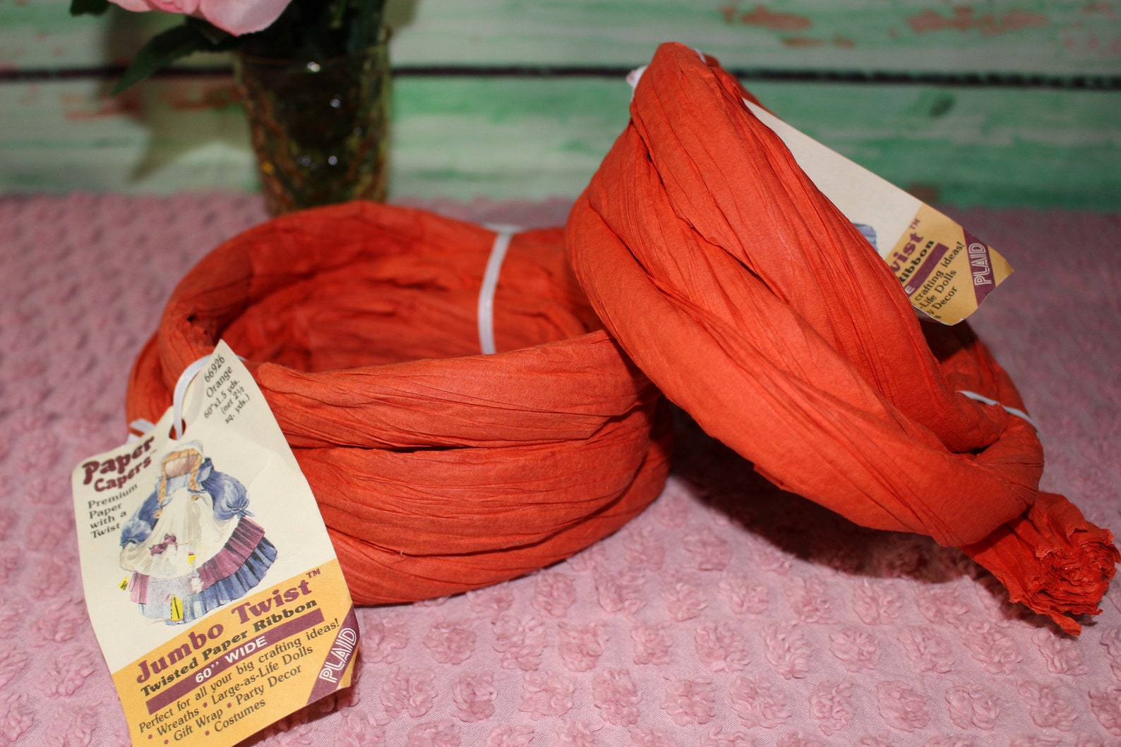 Paper Capers Jumbo Twist Lot Of 2 60 X 1.5 yds Each Crafts Etsy