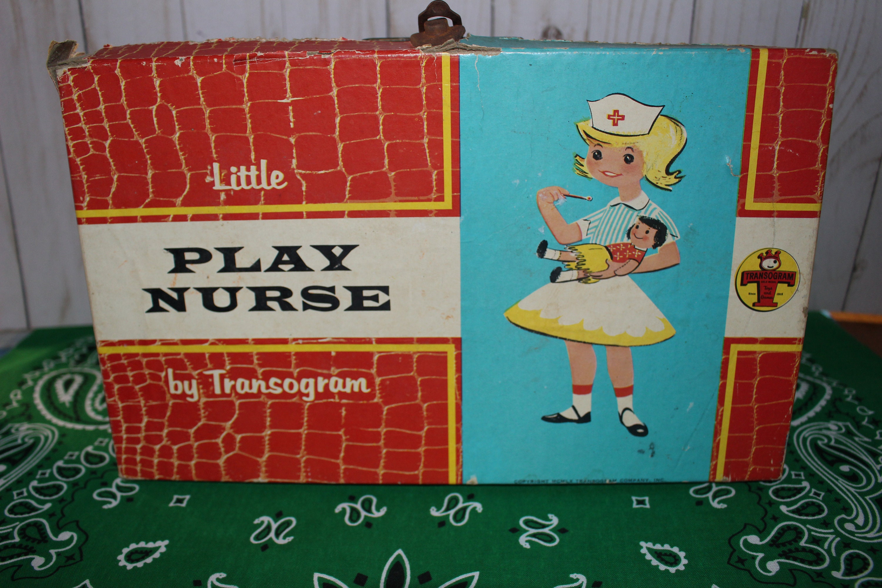 Vintage Little Play Nurse By Transogram made in USA 1320-0750 Nurse Kit ...