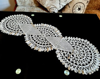 Vintage handmade crochet doily