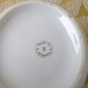 Vintage porcelain teapot, White teapot, Teapot with flowers image 9