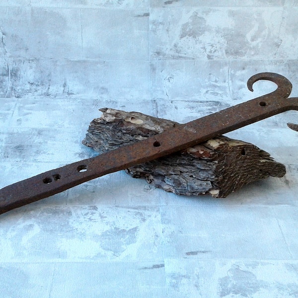 Аntique hand forged door hook, Primitive hook