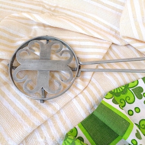 Vintage svensk metallunderlägg, Hot pot-matta, skandinaviskt kök