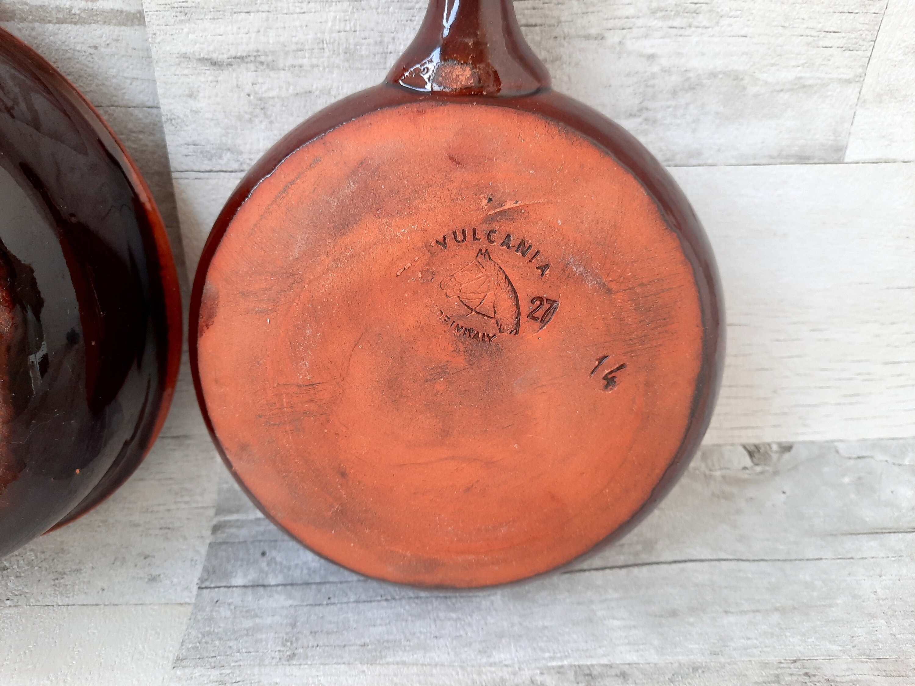 VULCANIA Italian Pottery Set 2 Clay Pots for Cooking Clay Etsy