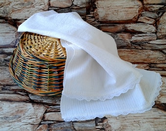 Antique hand woven towel, Antique kitchen