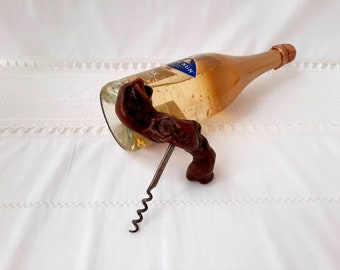 Vintage grapevine corkscrew, Wooden corkscrew, Wine bottle opener, Gifts, Free Delivery