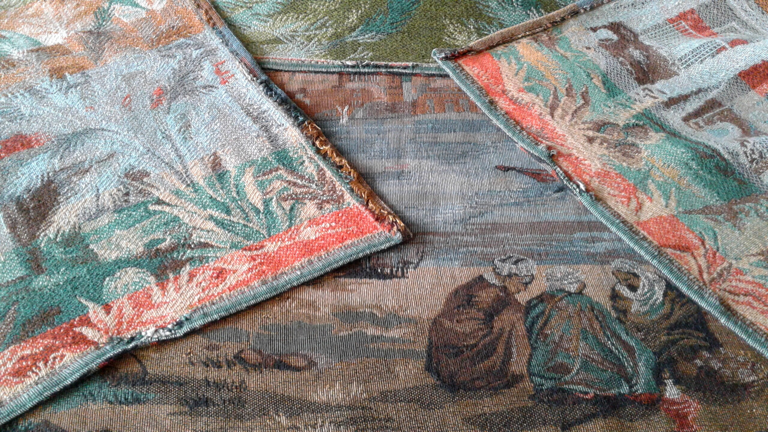 Rare Vintage Tapestry 614 x 236 in Woven Tapestry Retro Etsy