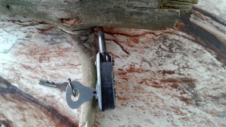 FREE POSTAGE Security German padlock Metal Padlock Working Padlock Vintage padlock with 2 Keys Antique padlock