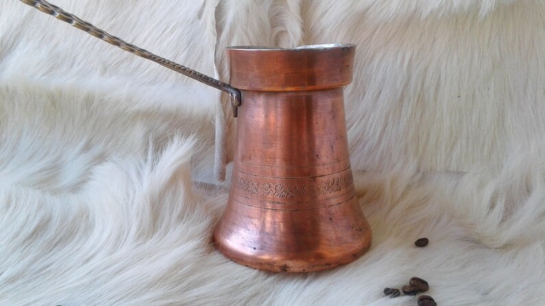 Oriental coffee pot Kitchen decor Copper pot turkish coffee FREE DELIVERY Vintage copper coffee pot