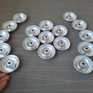 Vintage Swedish Aluminum Molds, 17 Baking Molds