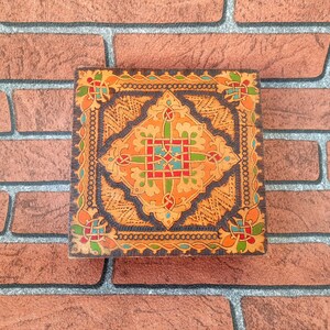 Vintage wooden box, Handmade wooden box