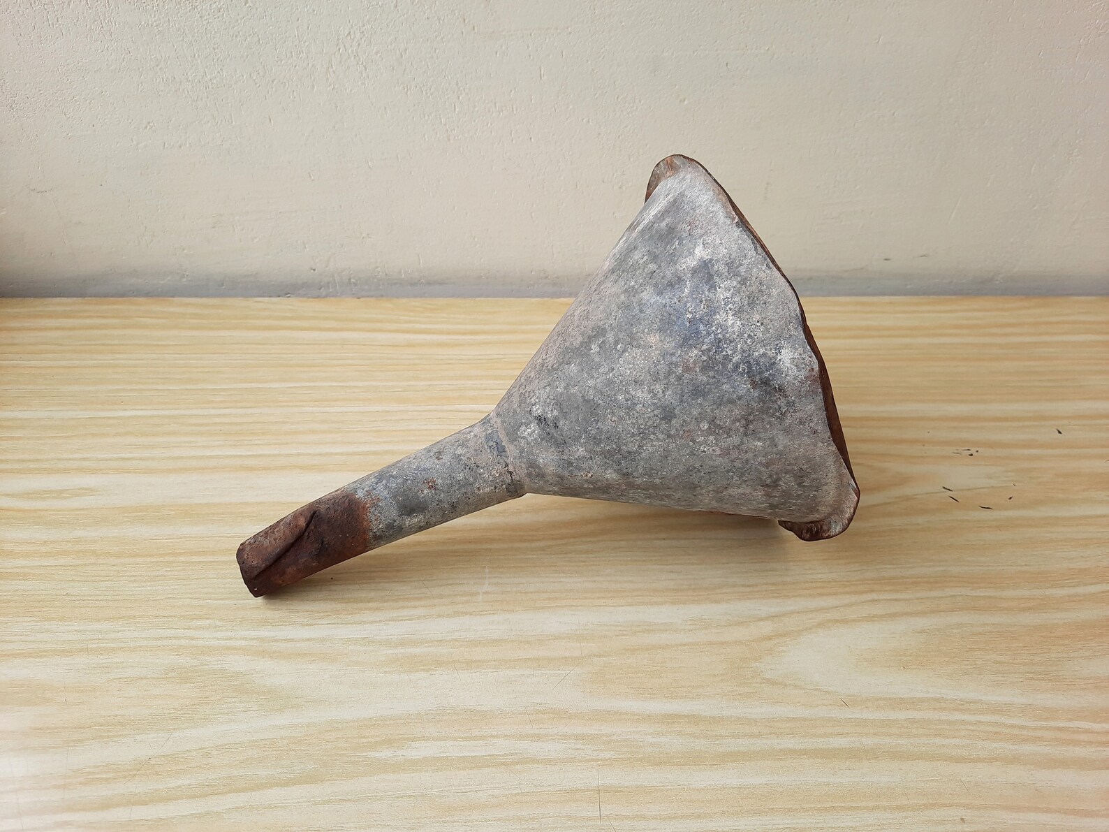 Large Rusty Funnel Old Metal Funnel Vintage Liquid Funnel Etsy