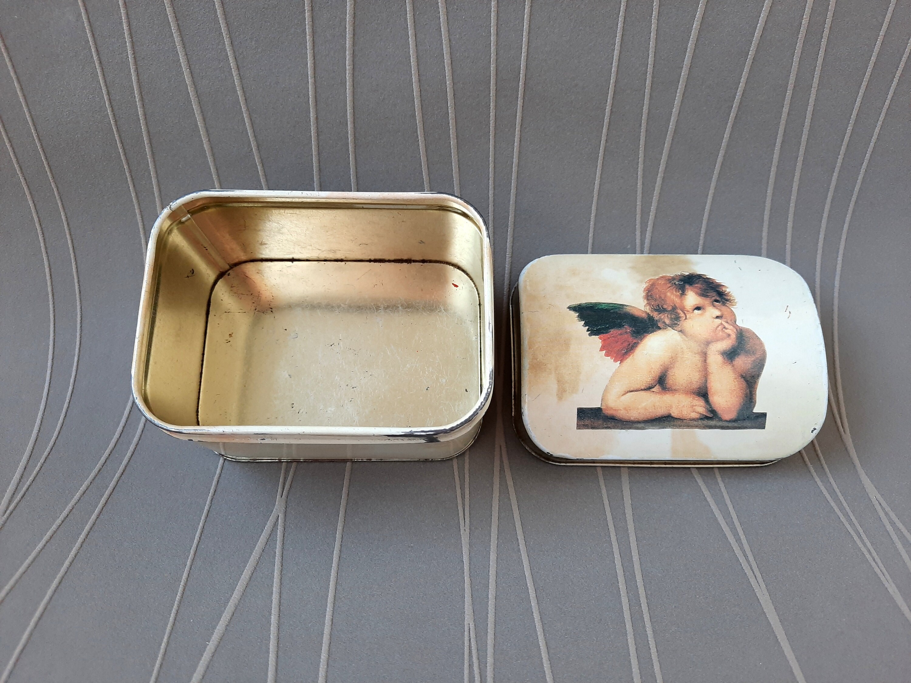 Vintage Metal Box Storage Tin Box Vintage Empty Tin Box Etsy