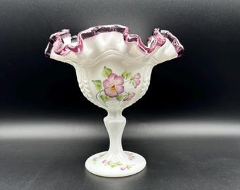 Fenton | Choose From: Plum Crest Lilac Empress Comport, French