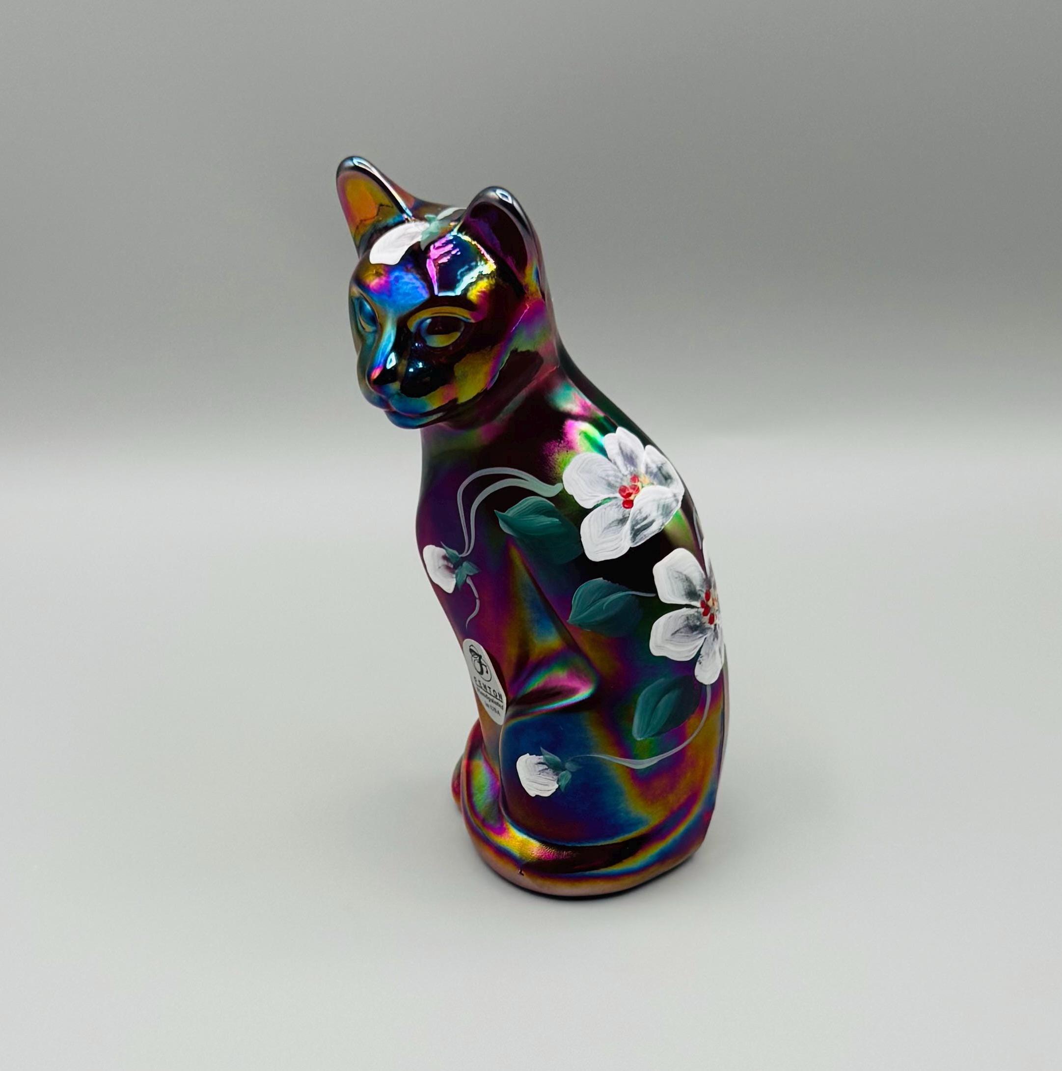 Red Fenton Cat - Etsy