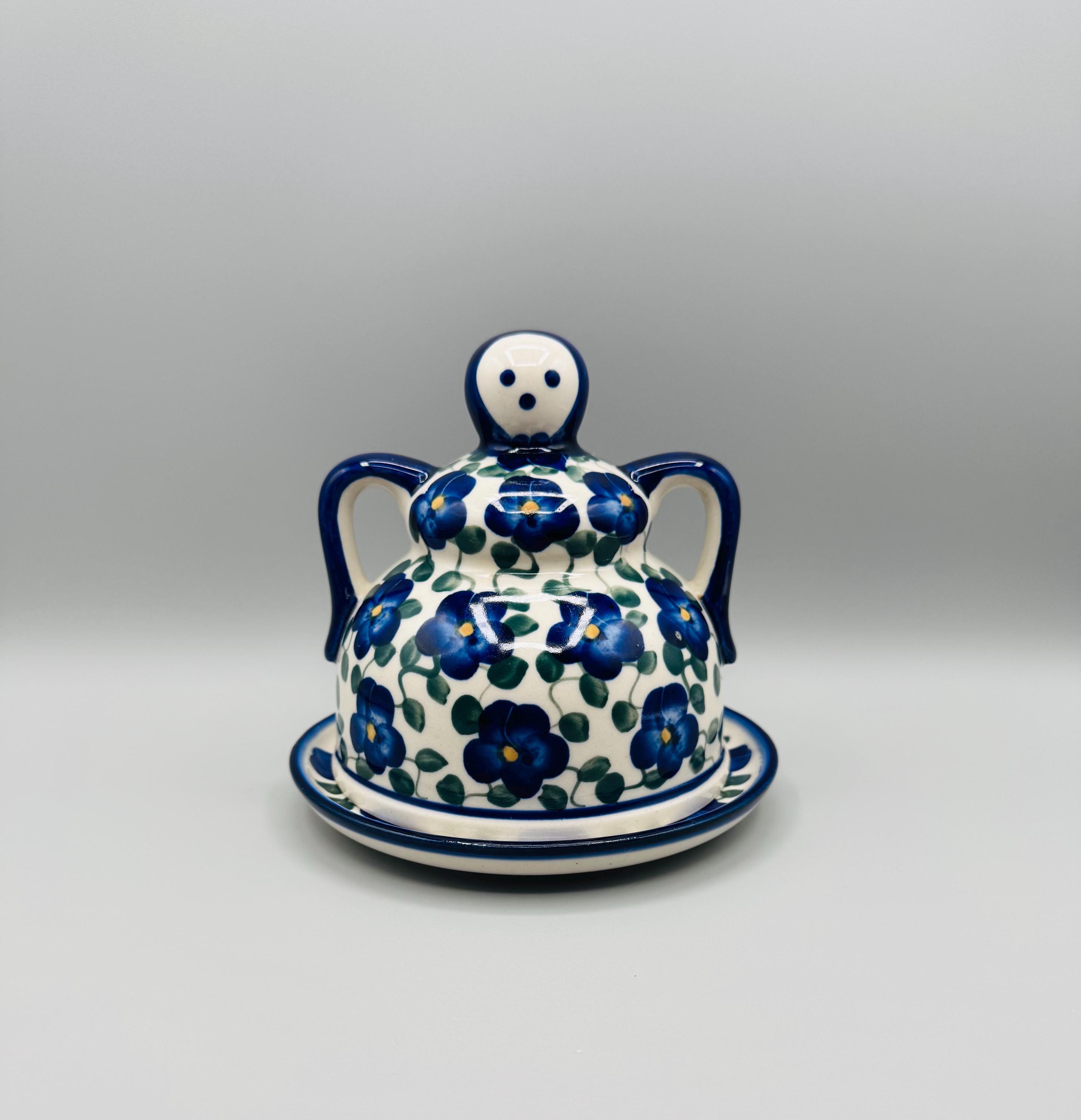 Vintage Polish Pottery Cheese Lady - Etsy