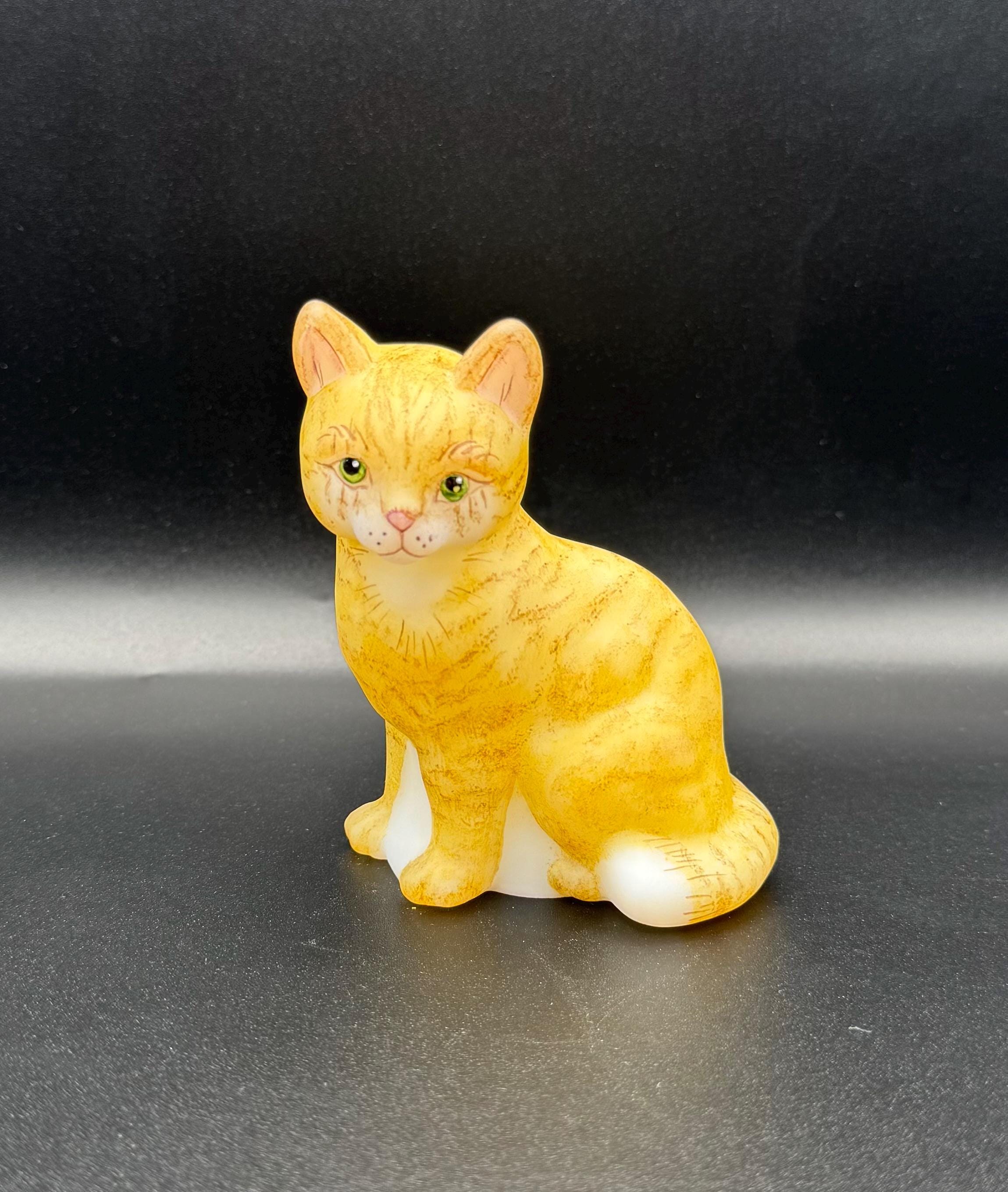 Fenton Green Cat - Etsy