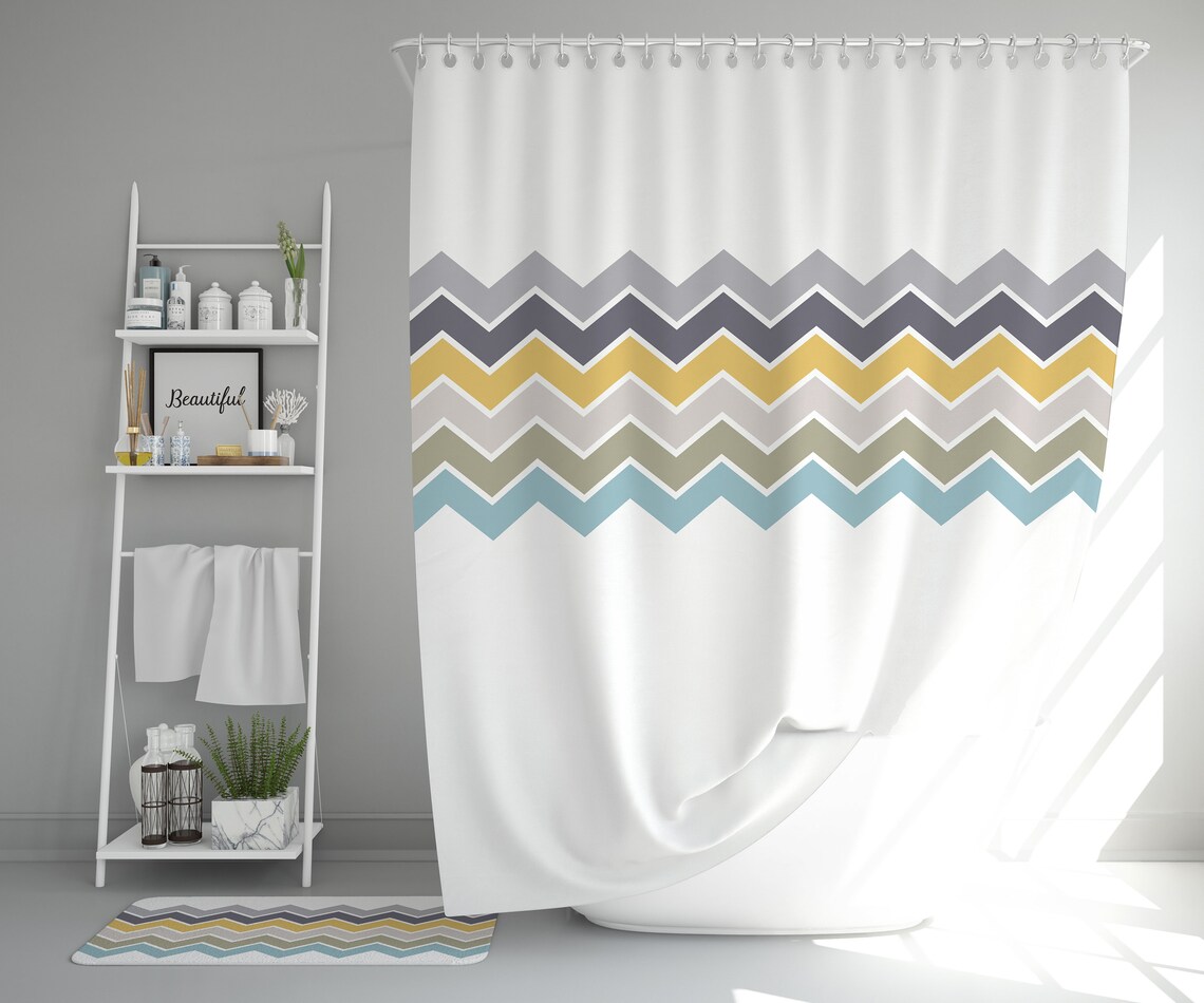 Shower Curtain Sets with Rugs Shower Curtain Shower Curtain Etsy
