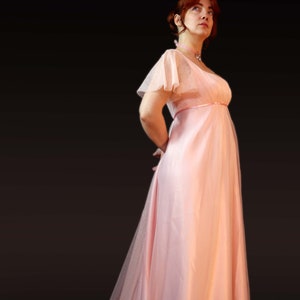 CUSTOM made  Bridgerton inspired regency dress,  Regency Empire Gown size 4 -20 UK, 2-16 USA