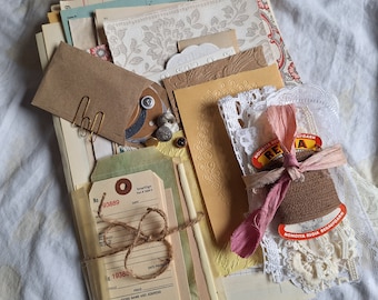 Kit di ispirazione, kit artigianale vintage, forniture per diario spazzatura