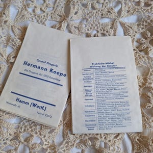 Sacchetti di carta vintage, farmacia, farmacia, 12 x 18 cm, carta da giornale spazzatura