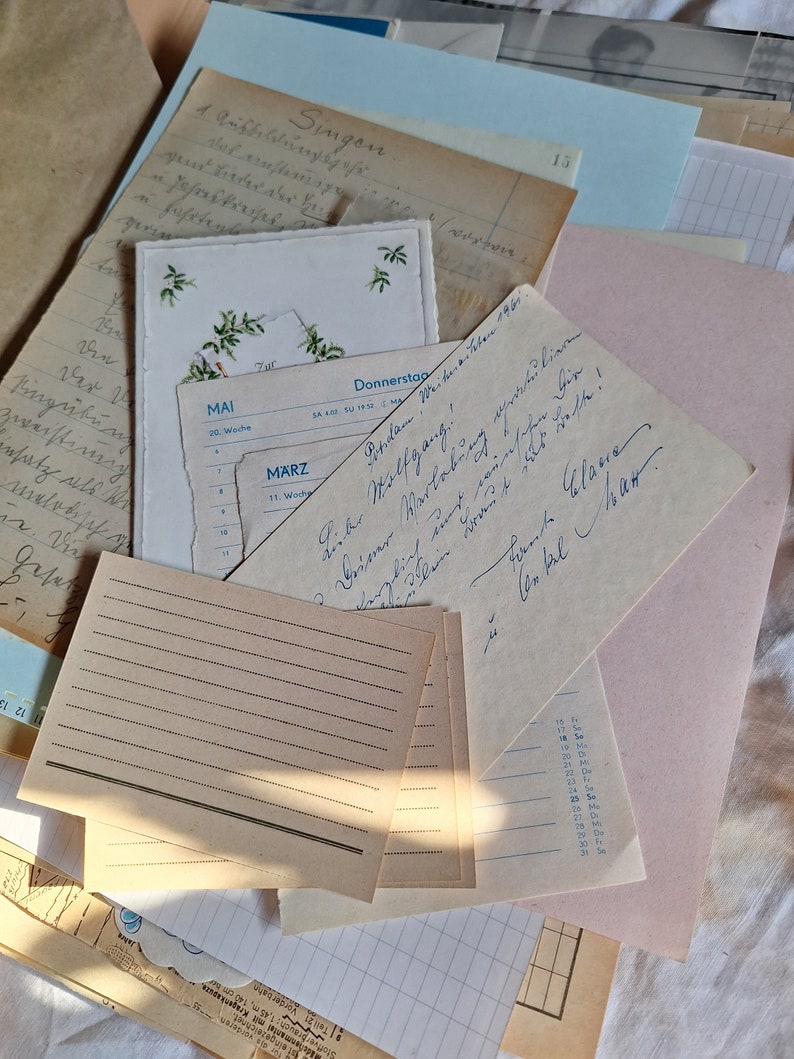 Charmantes Vintage Junk Journal Papierpaket, Papier vom Dachboden, Junk Journal Papier 画像 6