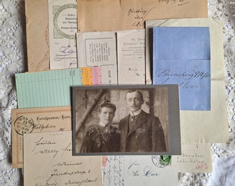 Antique Paper Ephemera Set, Junk Journal Paper, Junk Journal Supplies