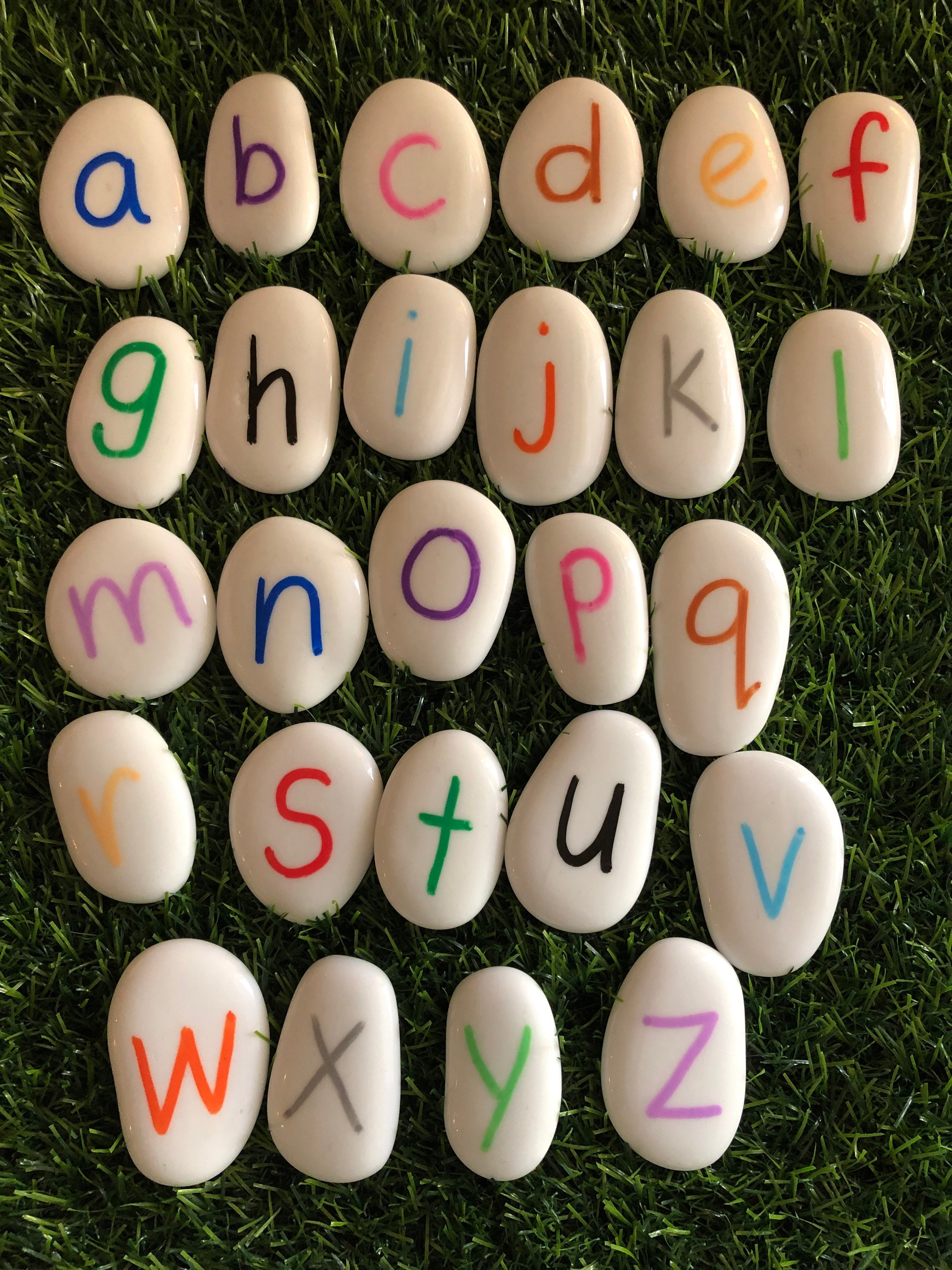 Alphabet stones | Etsy