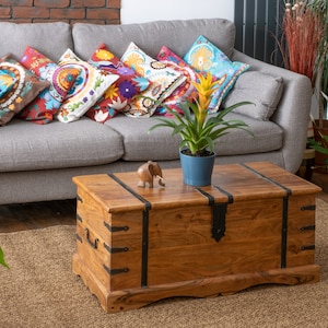 Acacia wood Thakat Chest Coffee Table