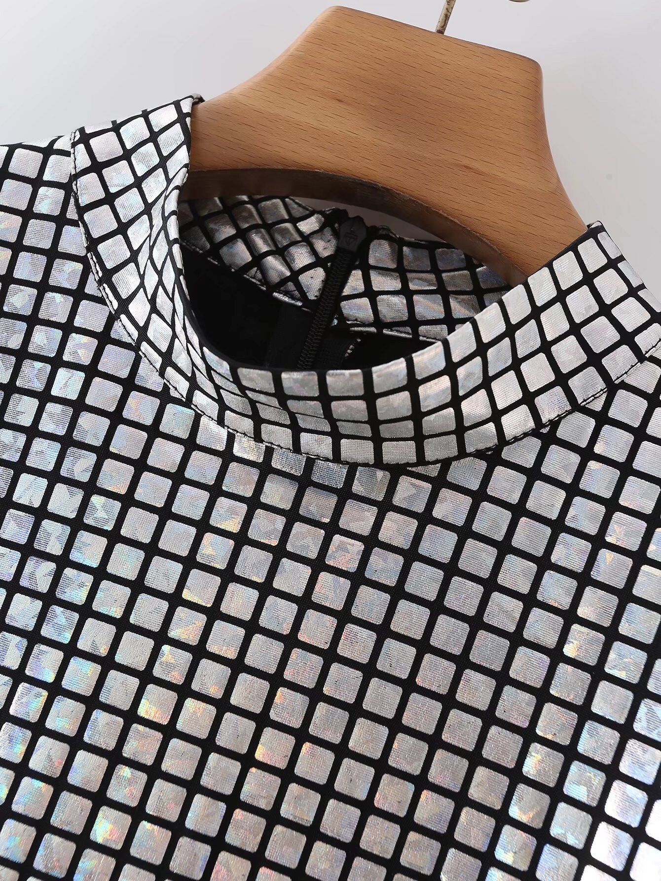 LOONFUNG Sequin ZIP up Bodycon Dress Mirror Ball Dress Etsy