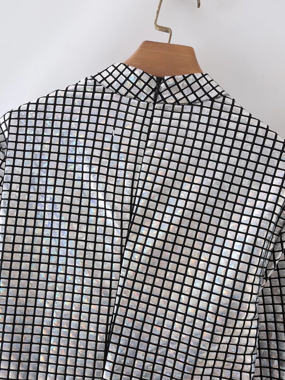 LOONFUNG Sequin ZIP up Bodycon Dress Mirror Ball Dress Etsy