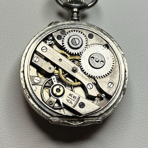 Pocket watch Pendent, Steampunk Pendant, Watch Movement Pendant, Reversible Pendant