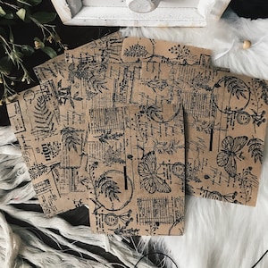 Eco thin paper | Stamped papers | 10 pcs