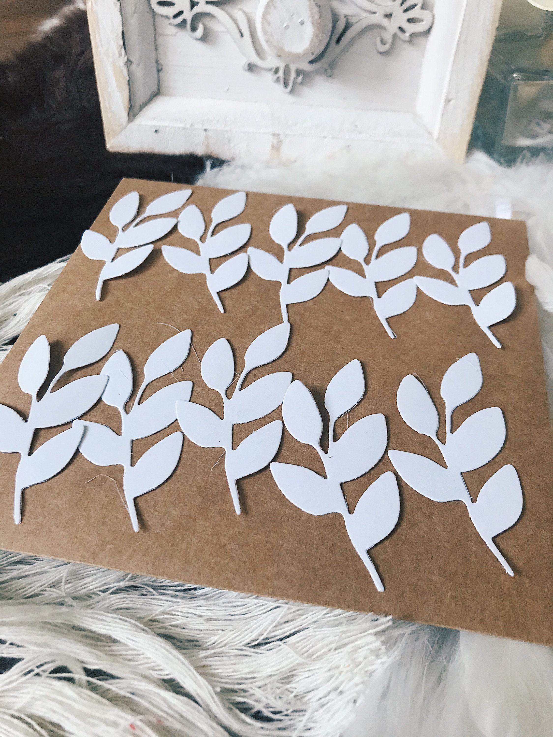 Stickers Set White Flowers 10 Pieces Etsy