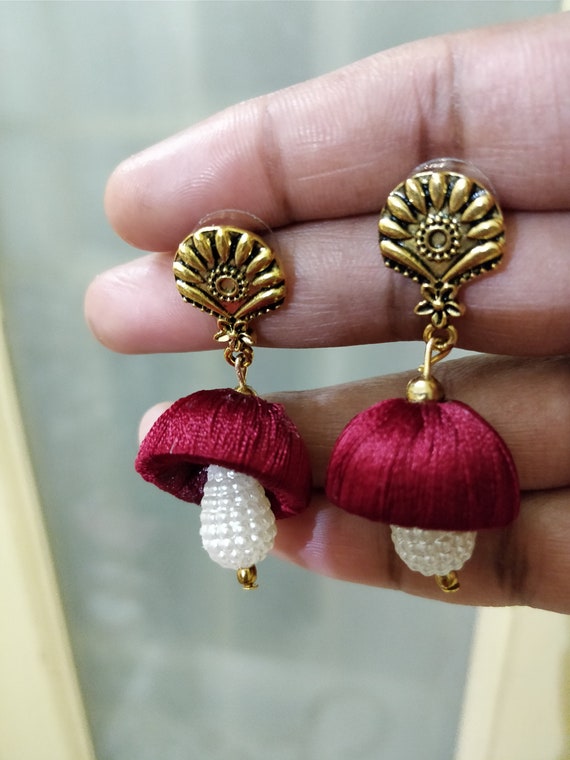 Mexican Handmade Tassel Palm Statement Earrings | Eliana – CoLores Decor