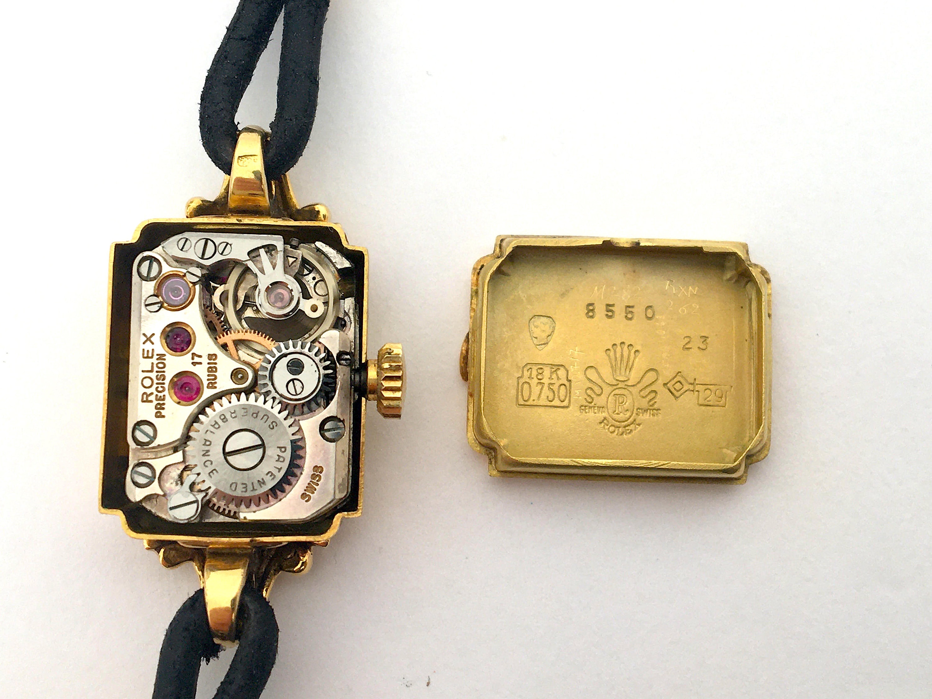 RARE Rolex Precision in 18K Solid Gold Art Deco Watch Case Etsy UK