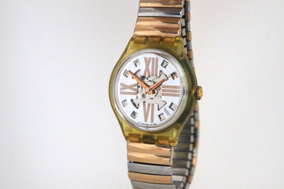 1992s COPPER RUSH Swatch Vintage Automatic watch,… - image 3